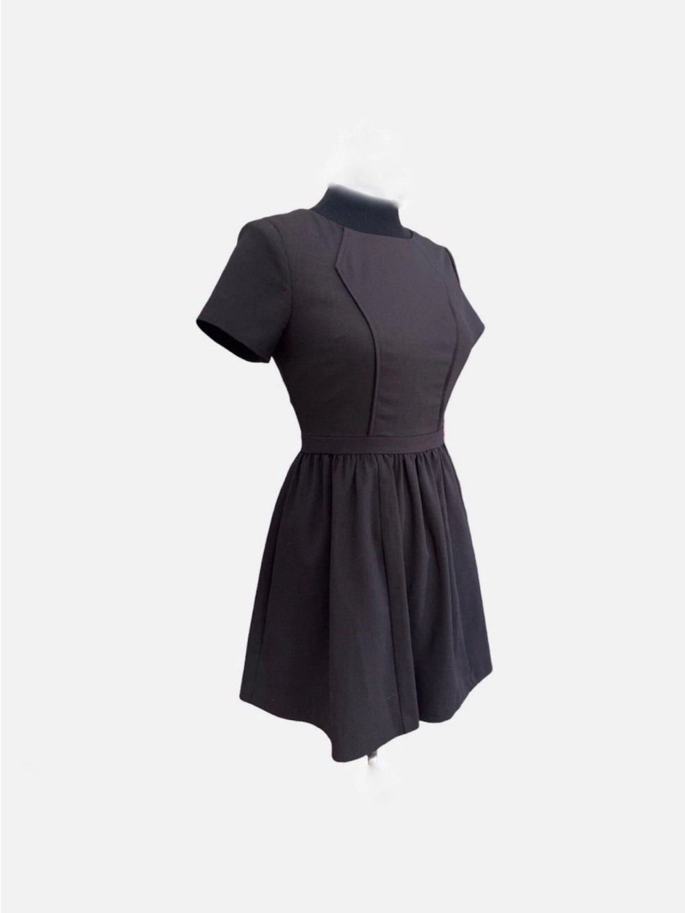 Giani Bini Women’s Small Black Mini Dress Fit And Flare Skater Minimal Party